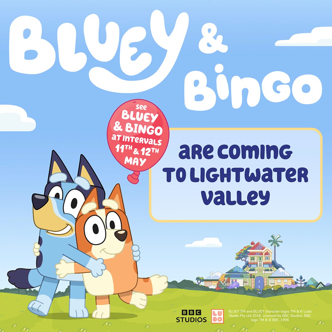 Meet Bluey & Bingo at Lightwater Valley