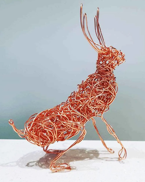 Copper Wire Hare
