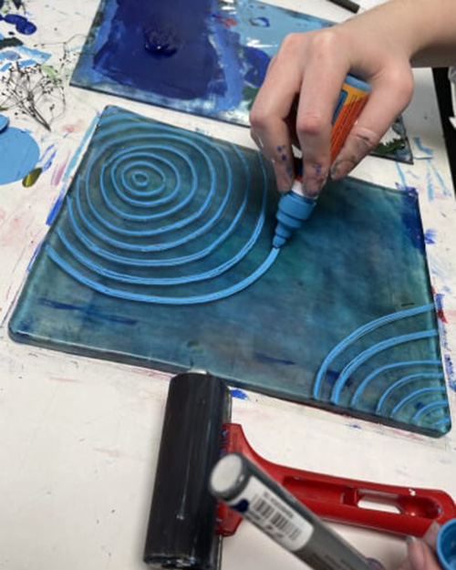 Gelliplate Printing and Gin