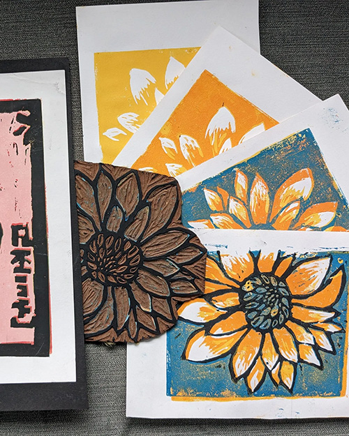 Colour Reduction Linoprint Workshop