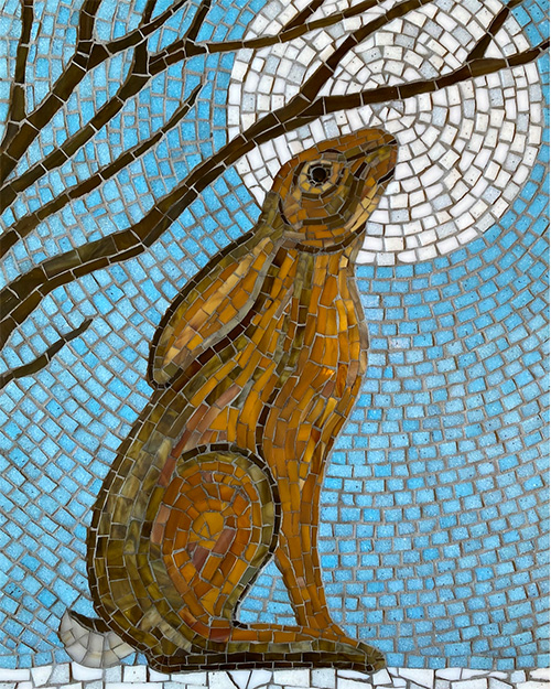 Stained Glass Indoor Mosaic Plaque